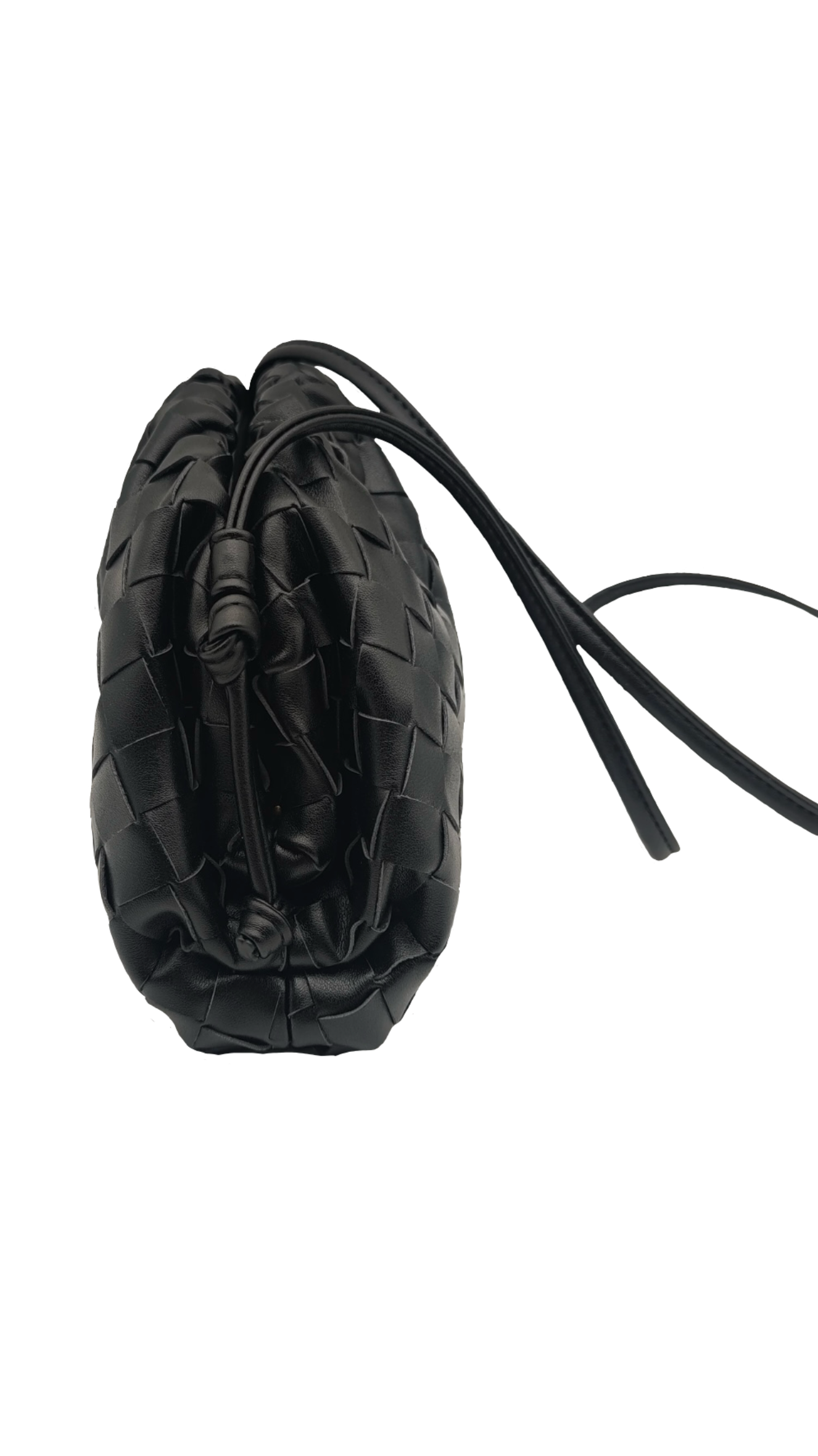 Mini braided seashell - Black