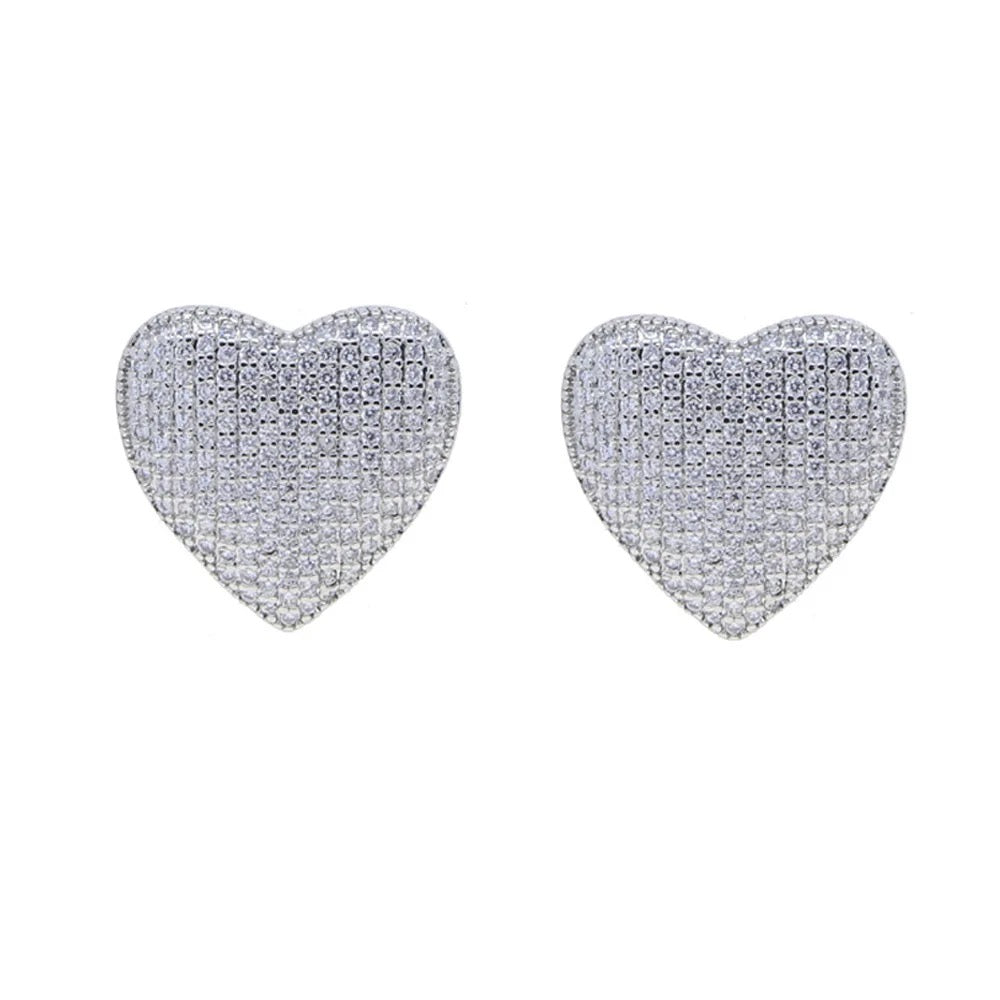 Orecchini Cuore Pavé