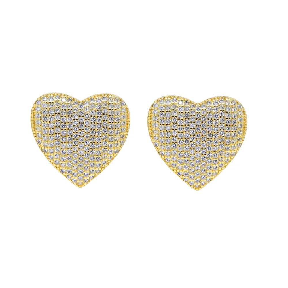Orecchini Cuore Pavé