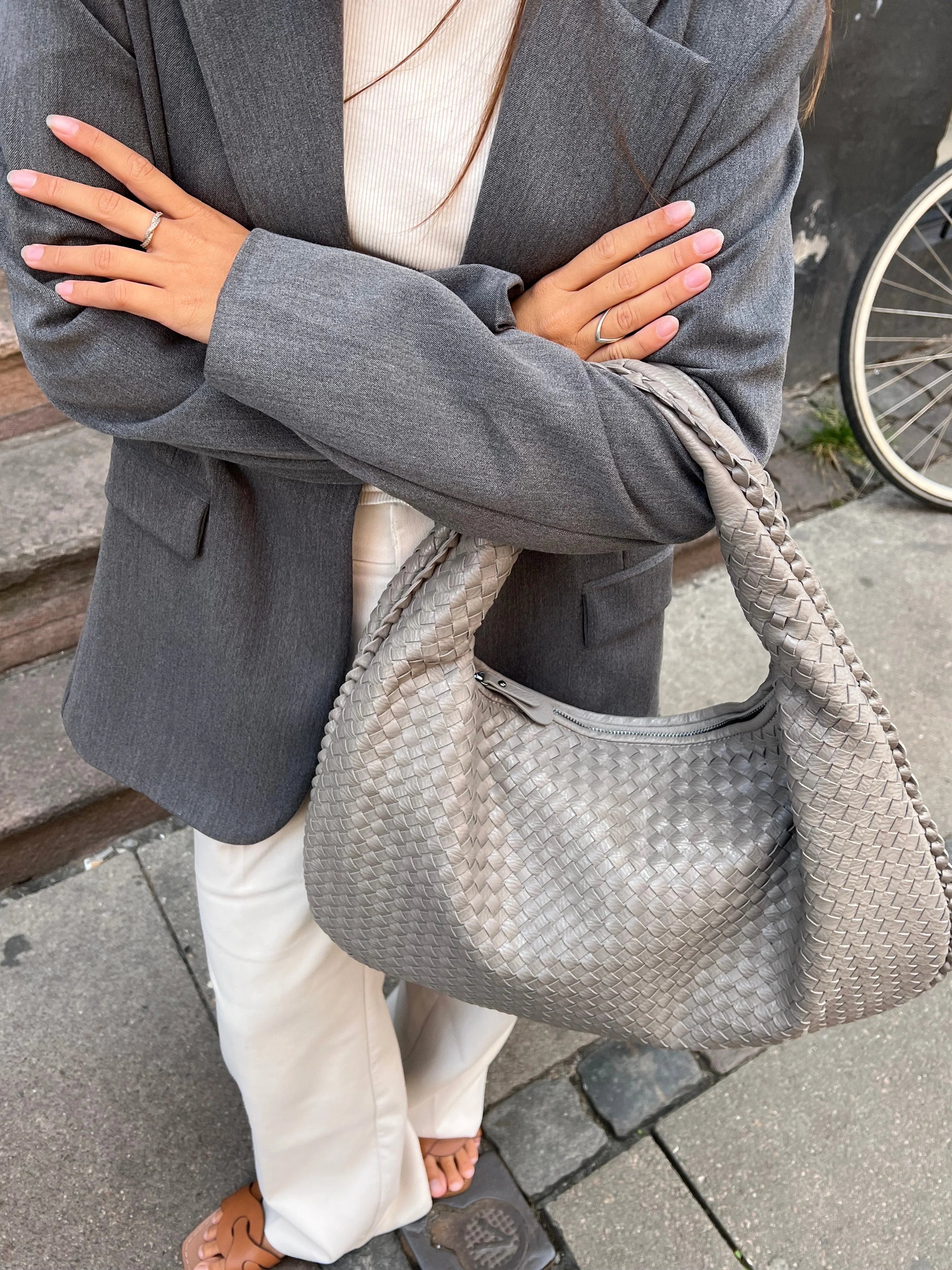 Maxi Demì-Lune -  Light Grey