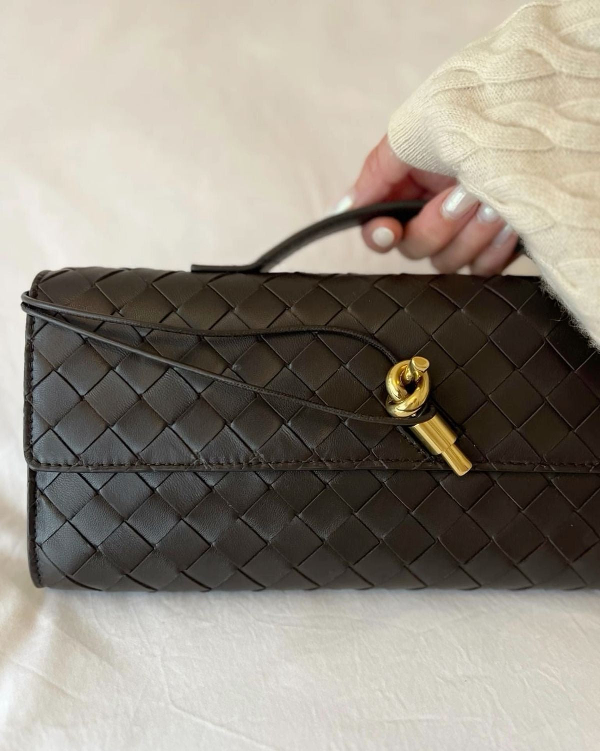 Barret clutch - Chocolate