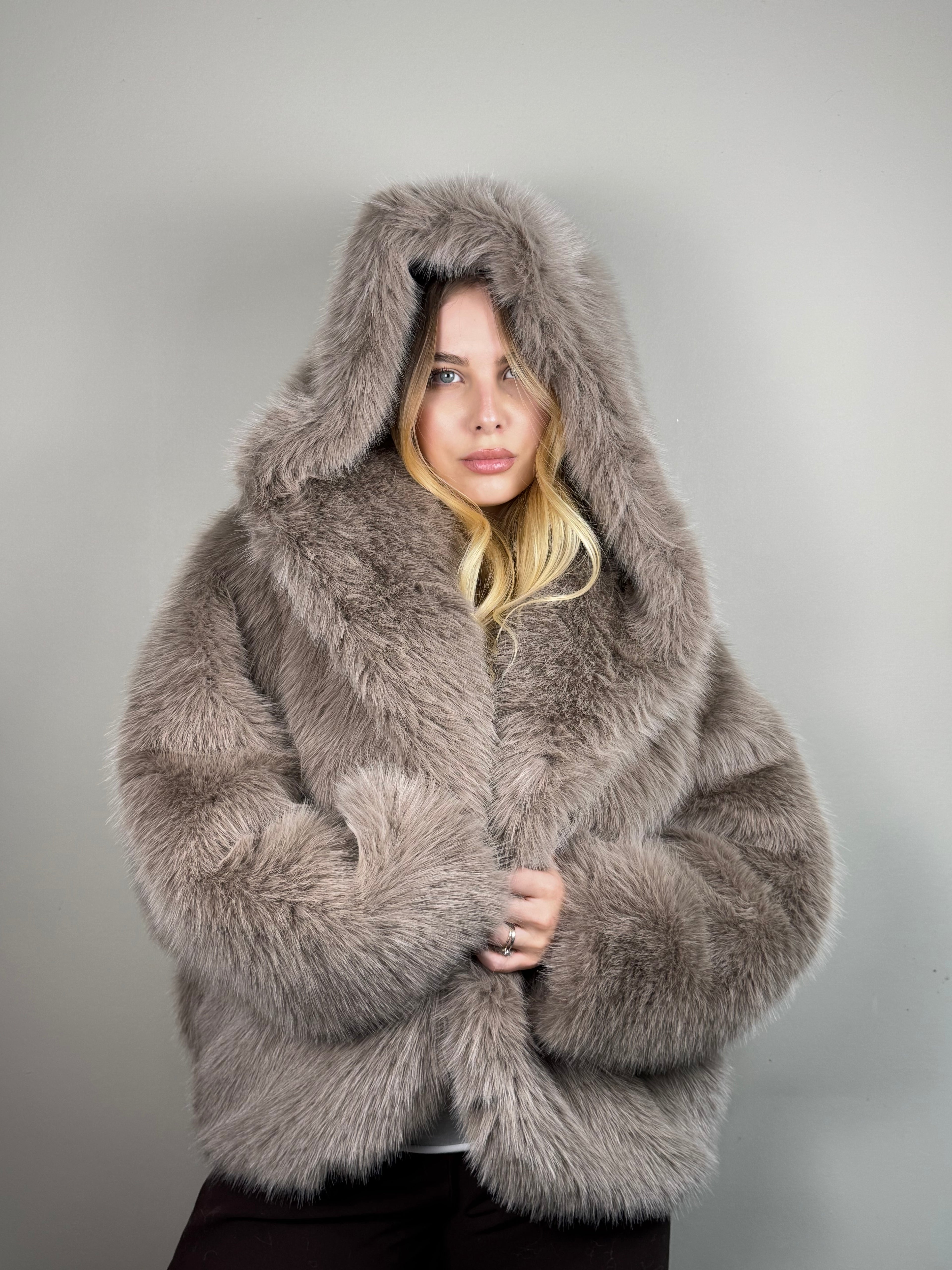 Pelliccia Courmayeur - Taupe