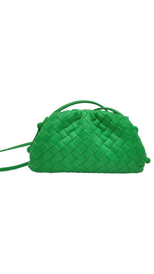 PREORDINE 5gg - Mini braided seashell - Green