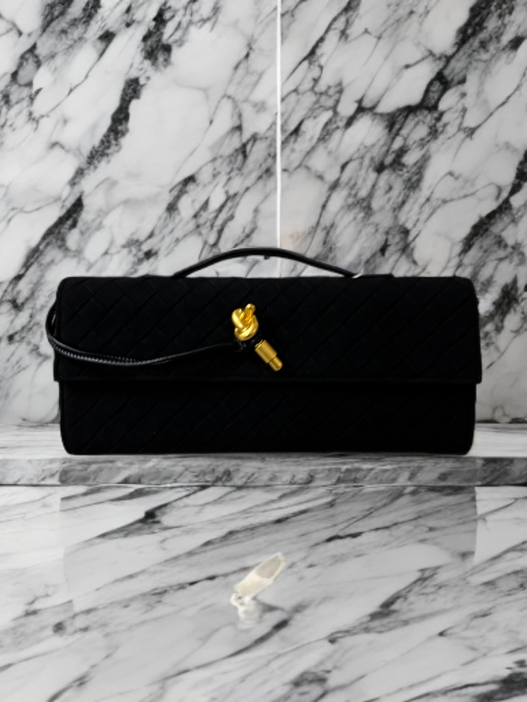 Barret clutch Camoscio - Black