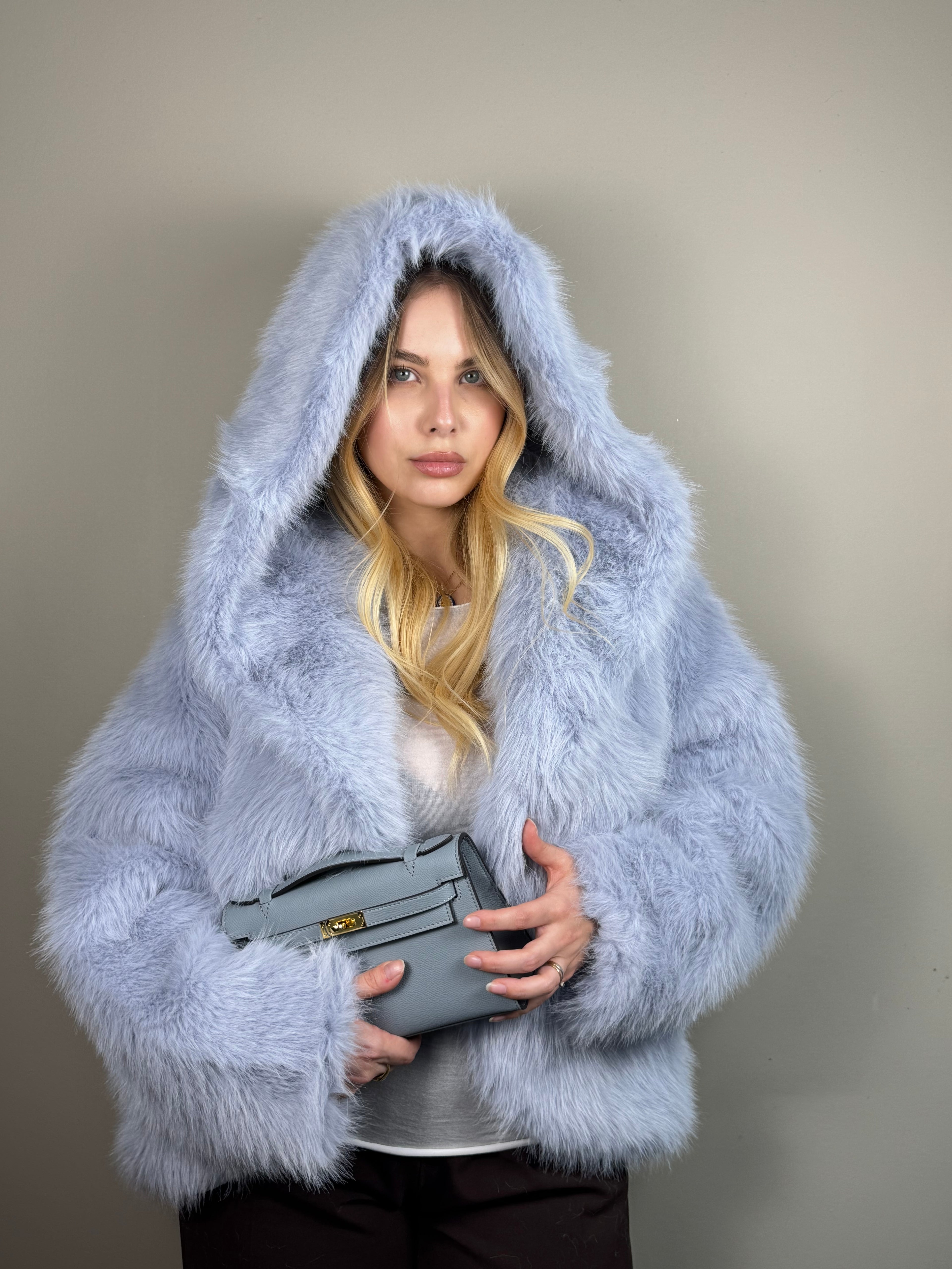 Pelliccia Courmayeur - Light Blue