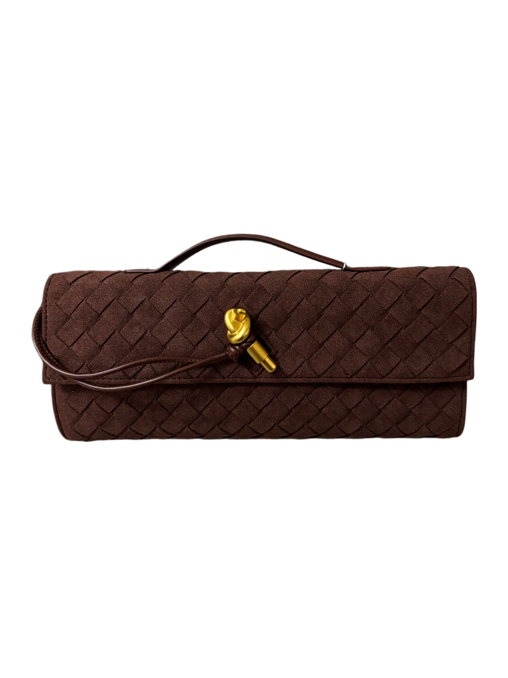 Barret clutch Camoscio - Cioccolato