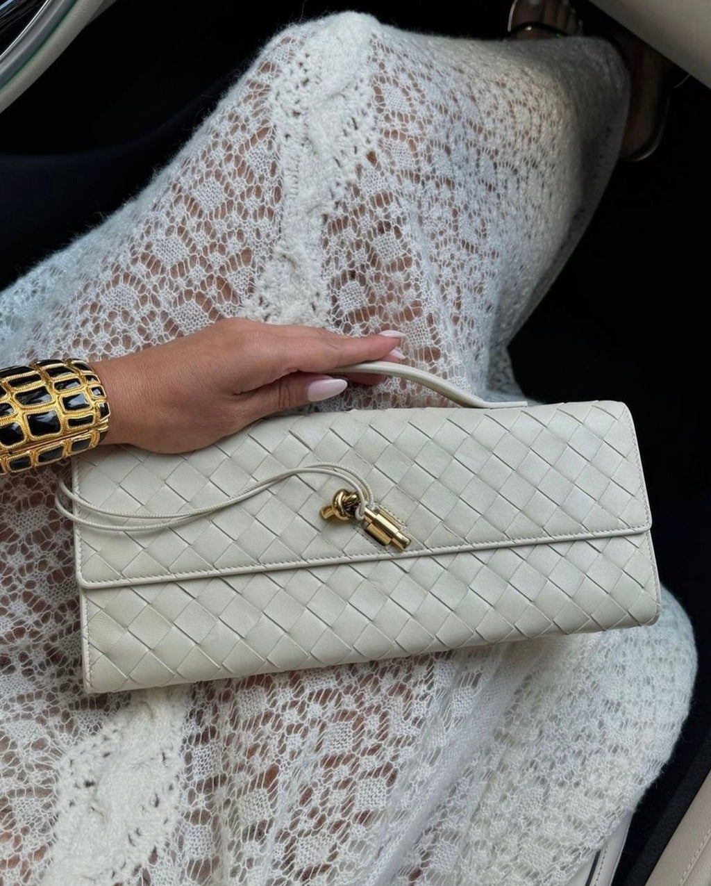Barret clutch - White