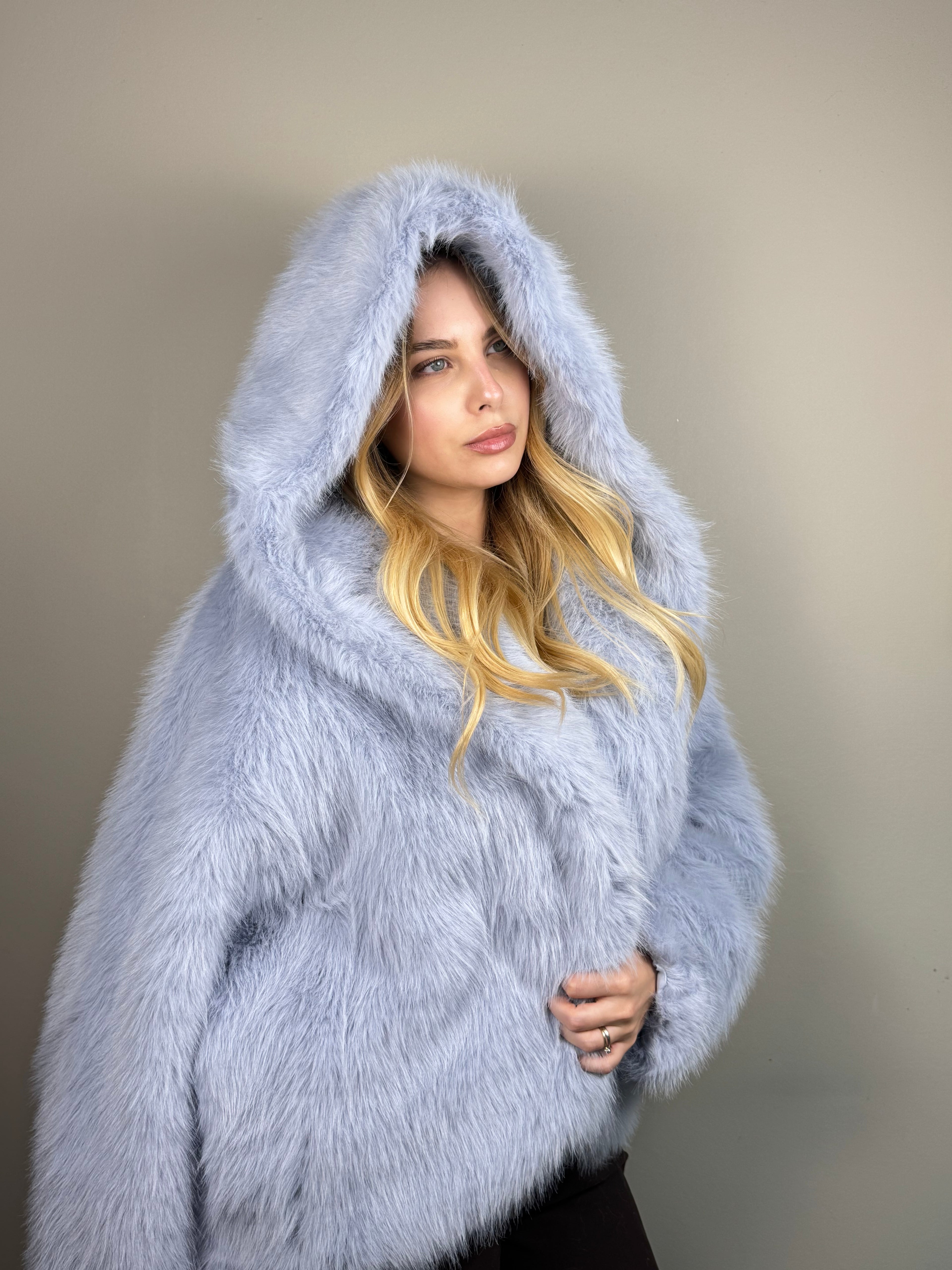 Pelliccia Courmayeur - Light Blue