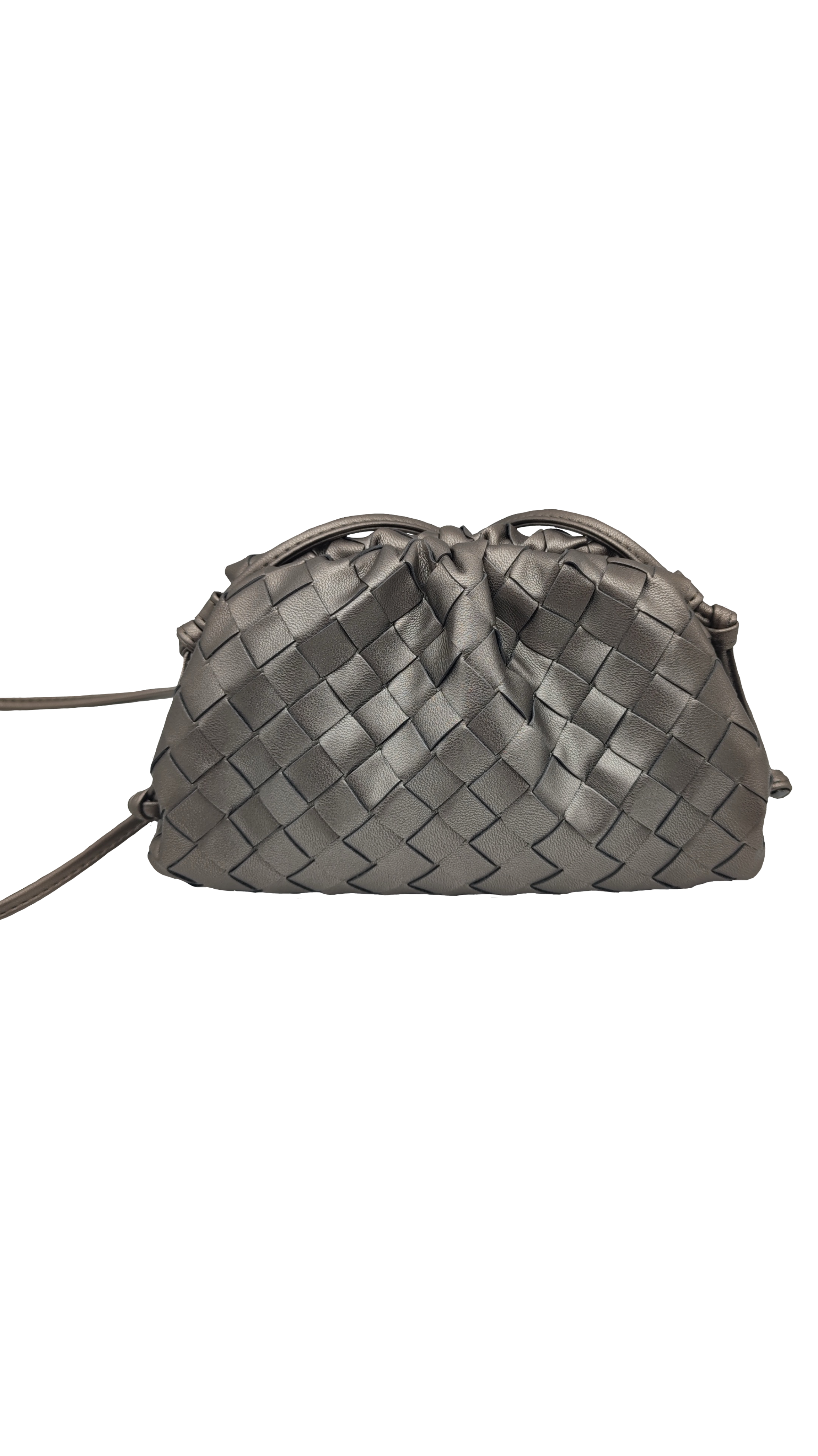Mini braided seashell - Bright Grey