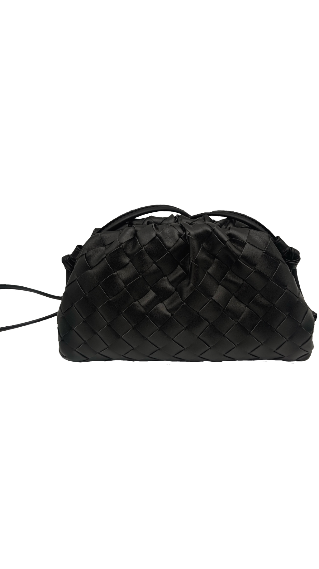 Mini braided seashell - Black