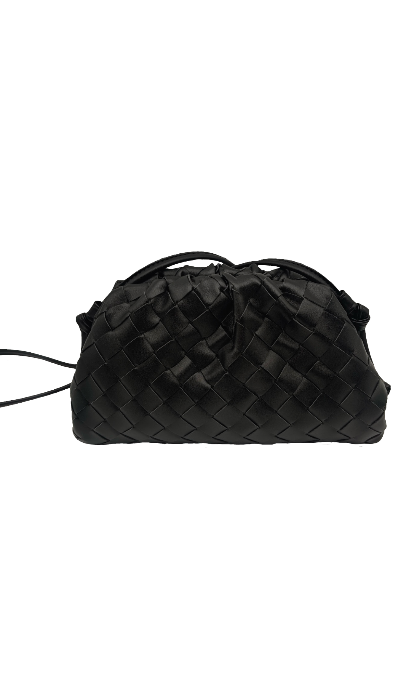 Mini braided seashell - Black