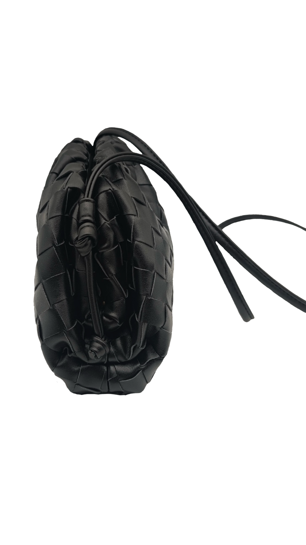 Mini braided seashell - Black