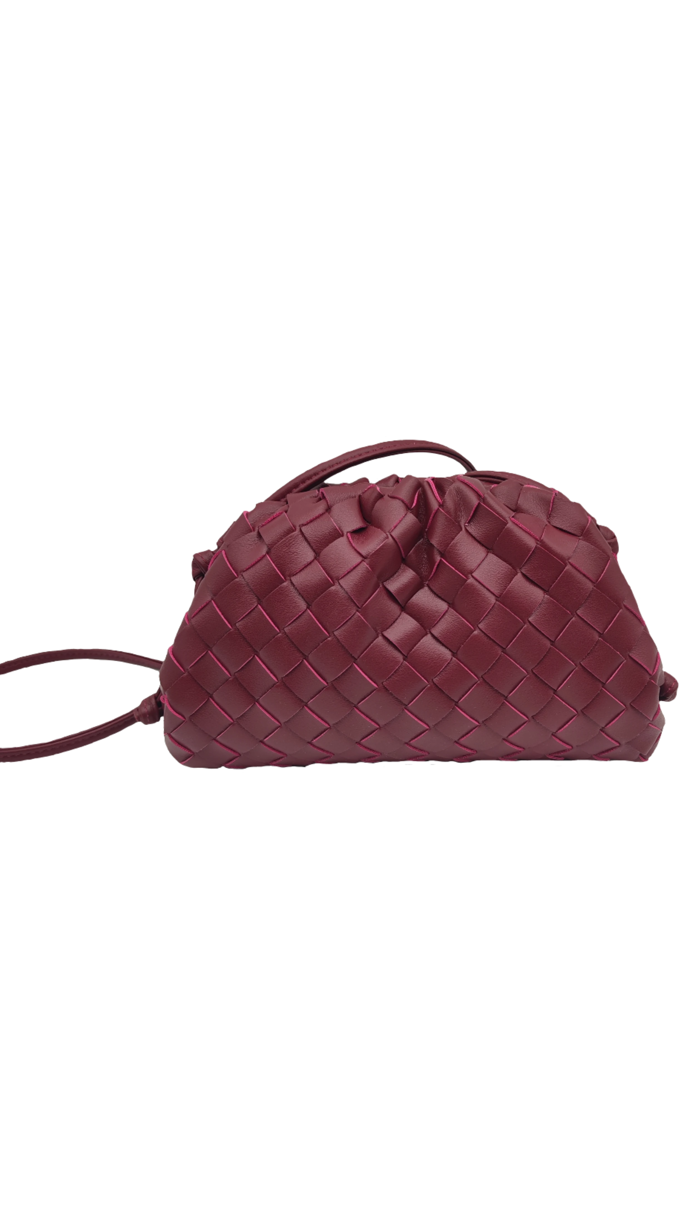 Mini braided seashell - Red Wine
