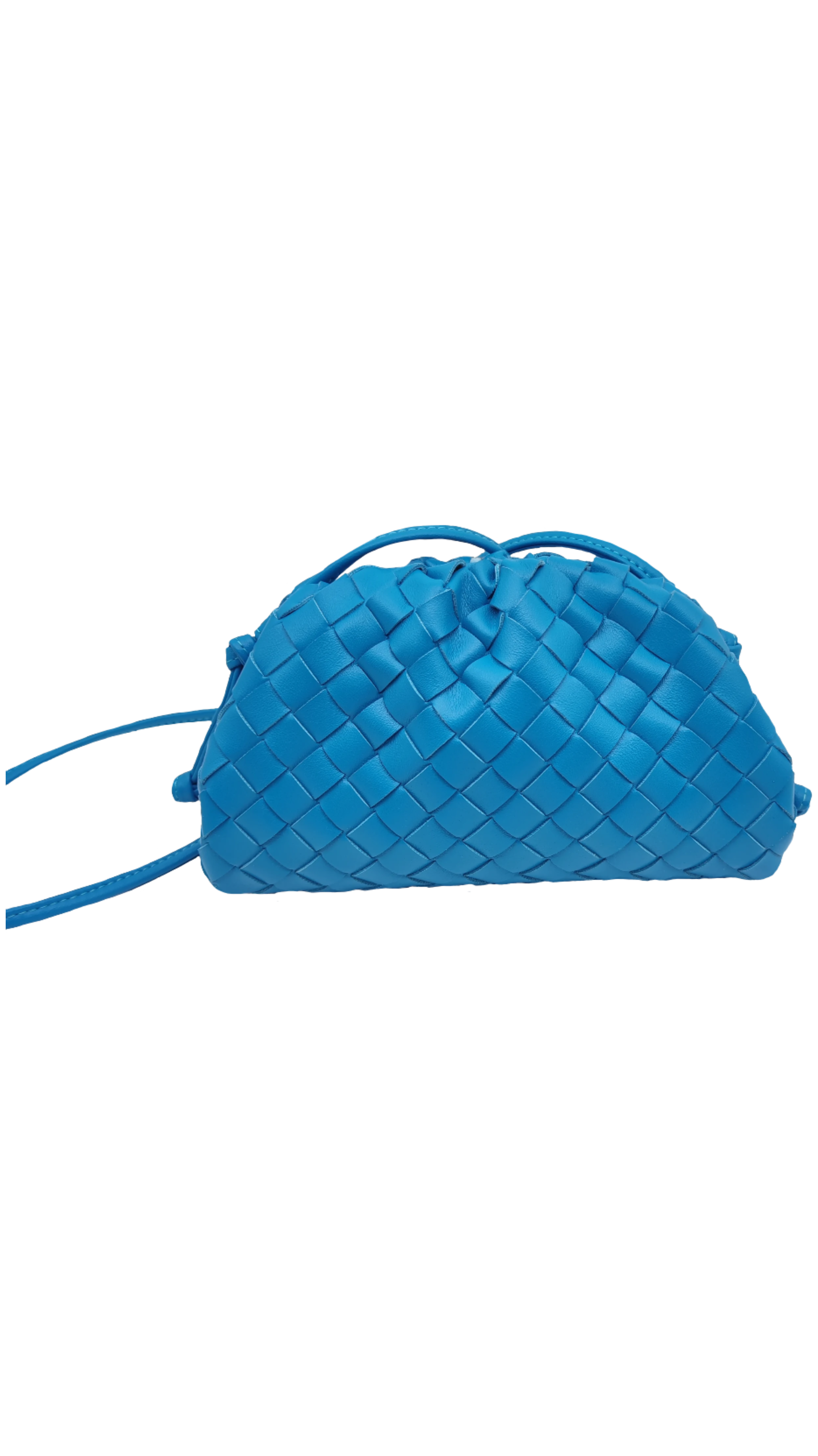 Mini braided seashell - Capri blue