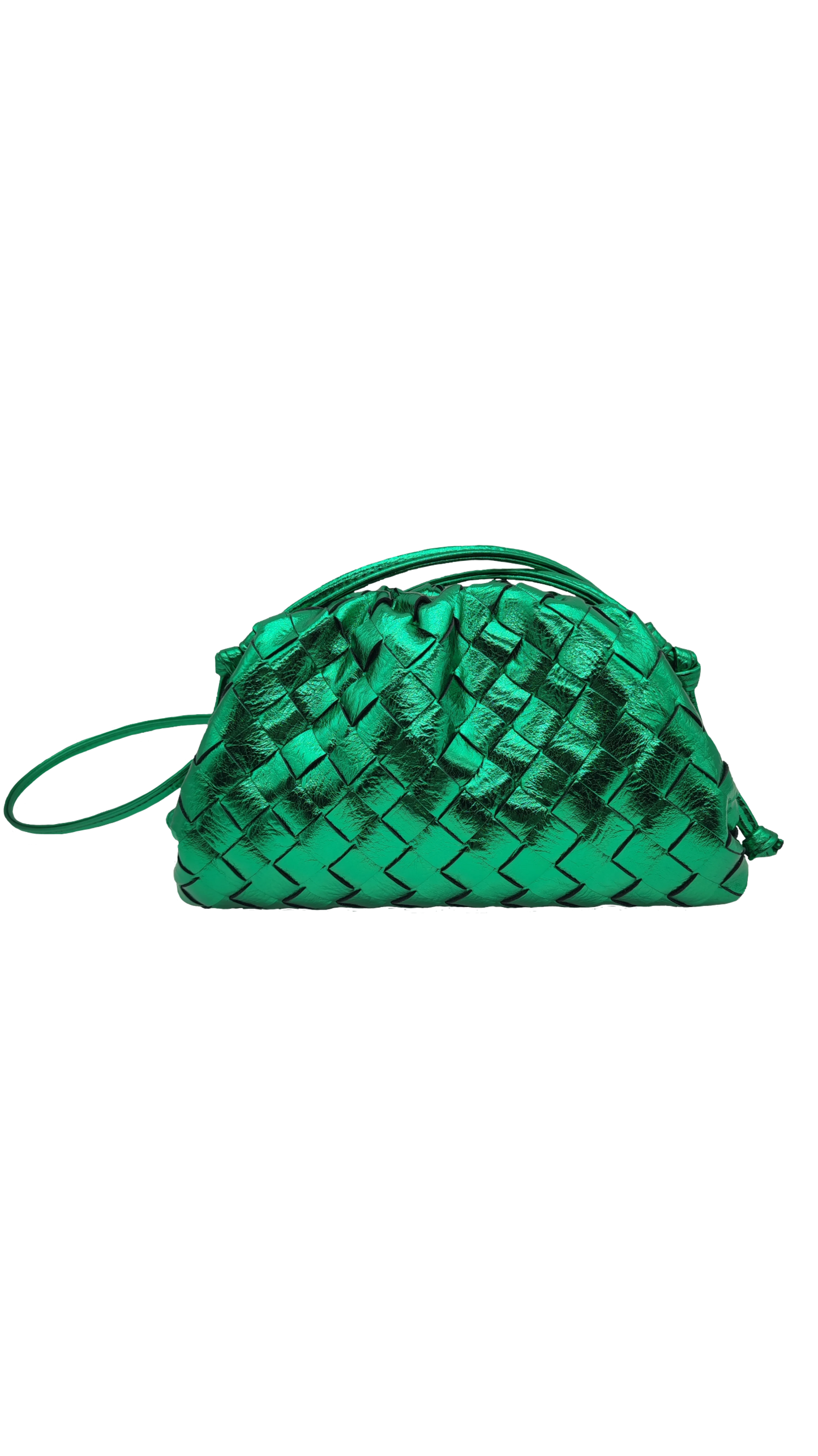 Mini braided seashell - Emerald