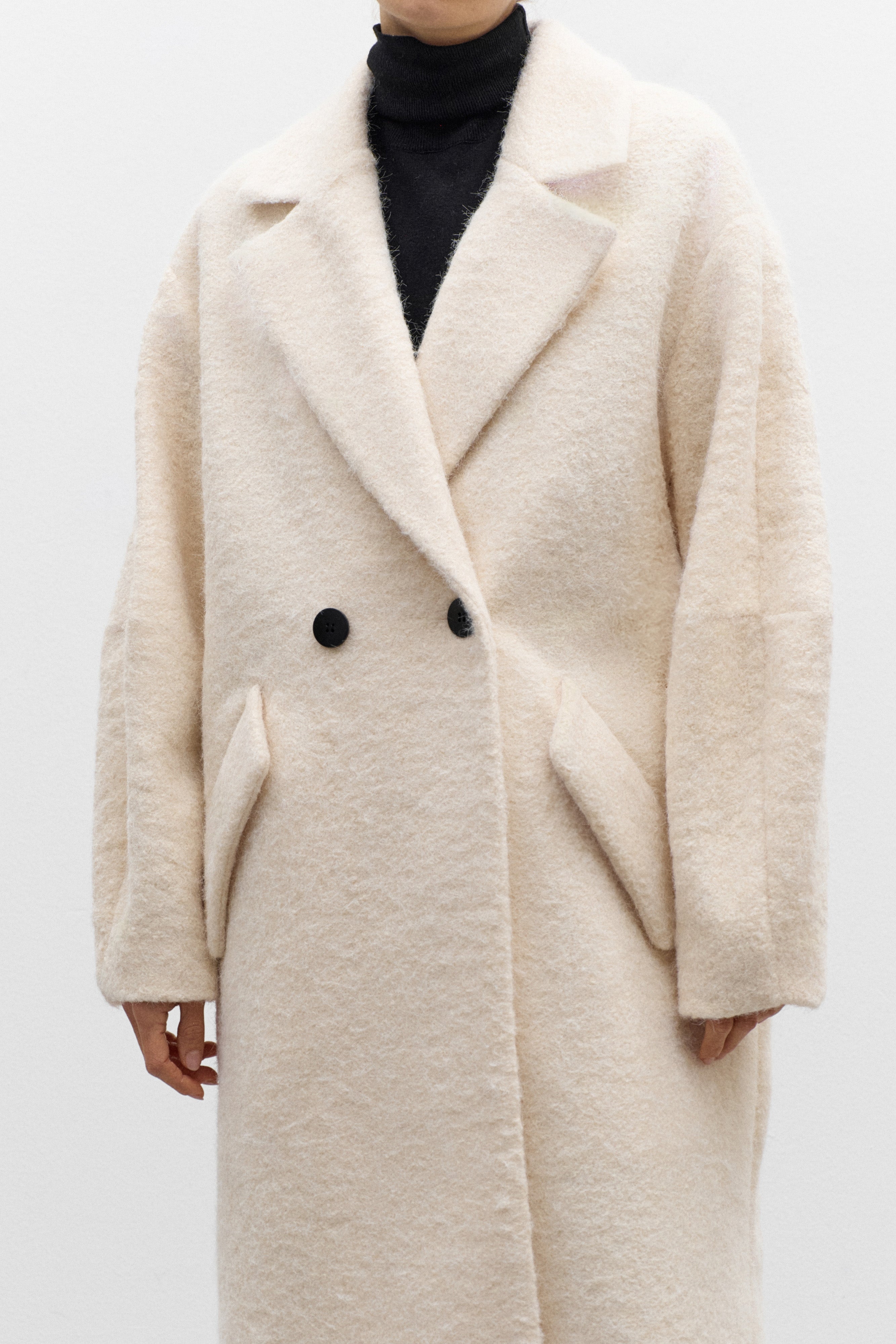 Cappotto Caldo Bouclé