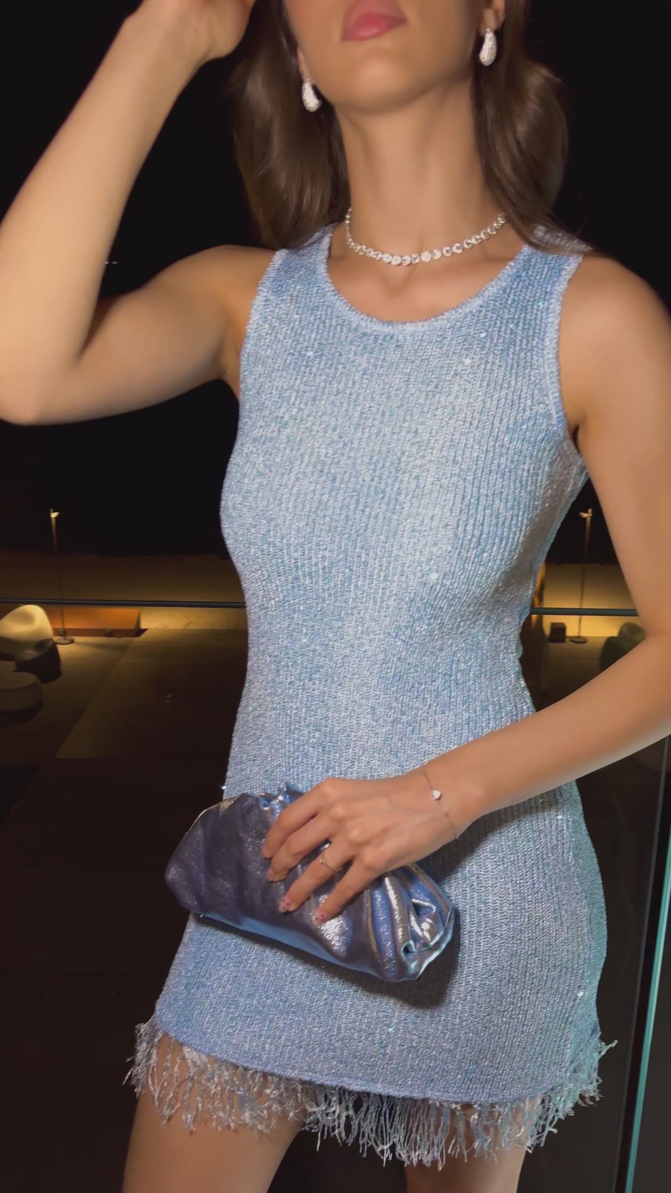 Coralia Dress - Baby blue